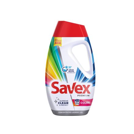 SAVEX Premium Color Течен перилен препарат, 24 пранета