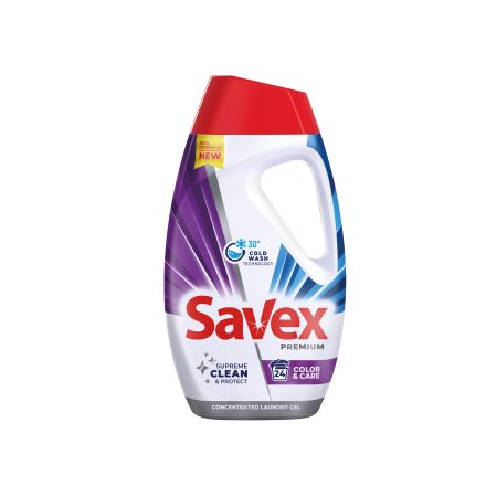 SAVEX Premium Color&Care Течен перилен препарат, 24 пранета