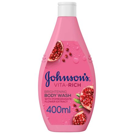 JOHNSON'S Душ гел с екстракт от цвят на нар, 400 мл
