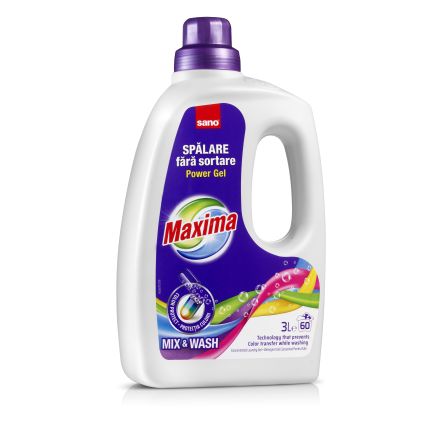 SANO MAXIMA MIX&WASH Концентриран гел за пране, 3 л./ 60 пр.