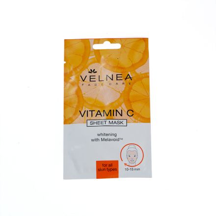 VELNEA Памучна маска за лице витамин С, 21 гр.