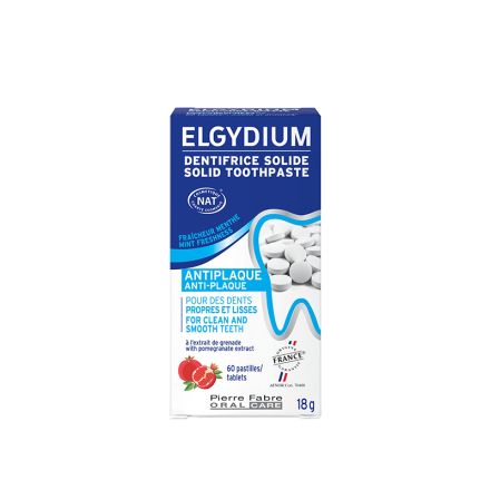 ELGYDIUM SOLID Паста за зъби антиплака на таблетки, 60бр