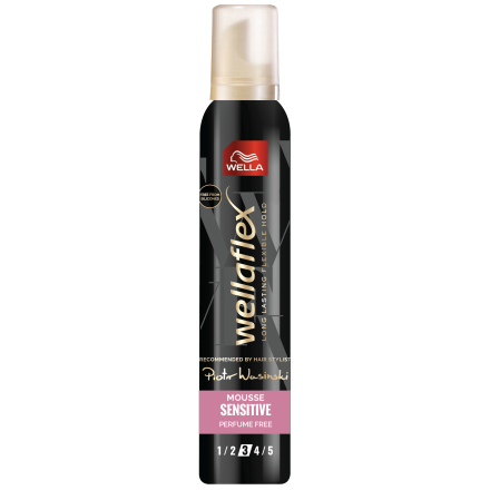 WELLAFLEX BLACK Пяна за коса сензитив,  200мл.