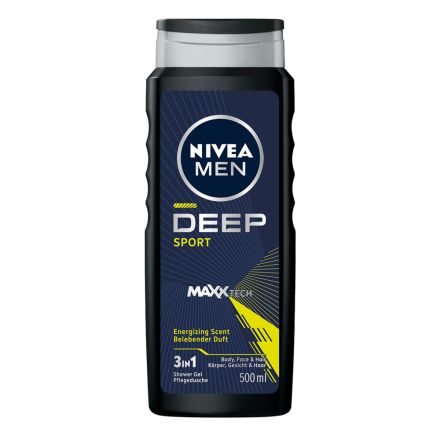 NIVEA MEN Deep Sport Мъжки душ гел, 500 мл.