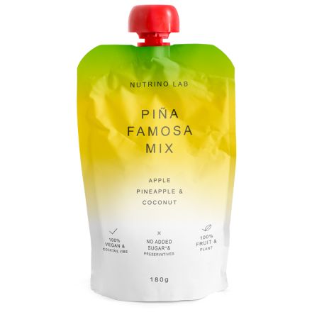 NUTRINO LAB Плодово  пюре  от Ябълка и Ананас с Кокос, 180 гр.