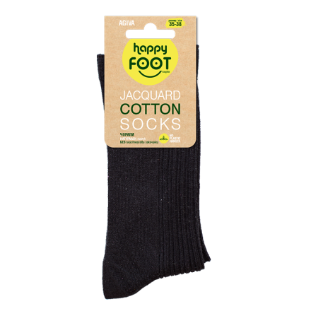 HAPPY FOOTOPIA Чорапи жакард черен 39-42