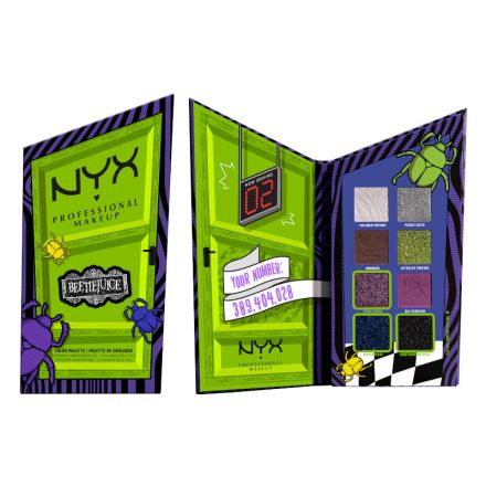 NYX Professional Makeup x BEETLEJUICE Color for the Recently Deceased Палитра сенки за очи NYX Professional Makeup x BEETLEJUICE Color for the Recently Deceased Палитра сенки за очи