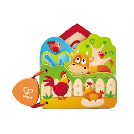 HAPE Бебешка книжка с домашни животни