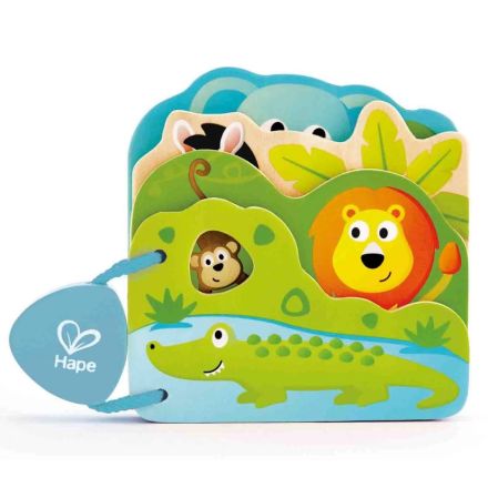 HAPE Бебешка книжка с диви животни