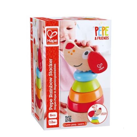 HAPE Музикално кученце с цветни рингове