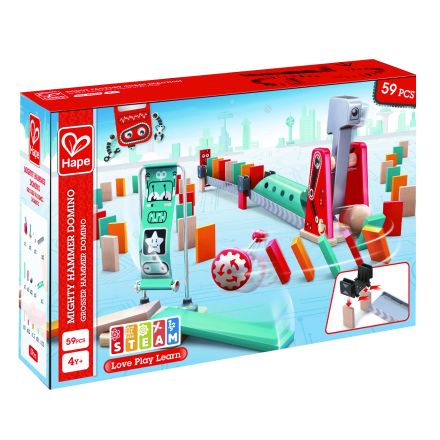 HAPE Дървена игра Домино - мощен удар