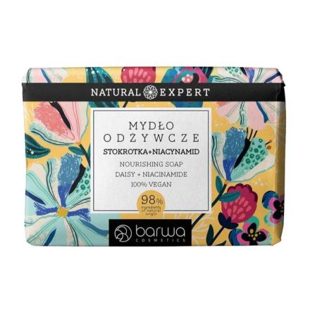 BARWA IRIS&NIACINAMIDE Натурален сапун подхранващ маргаритка и ниацинамид 100% веган, 100гр