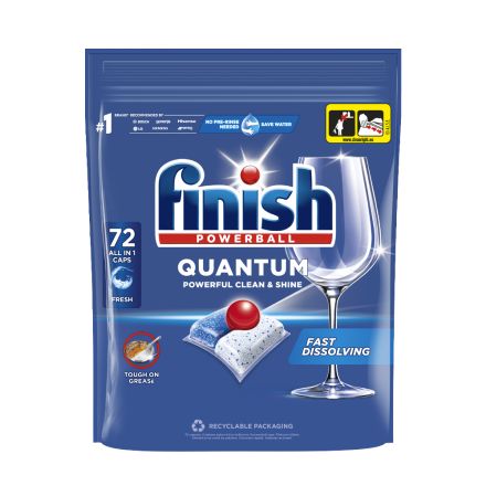 FINISH QUANTUM ALL IN ONE MAX Таблетки , 72 бр.