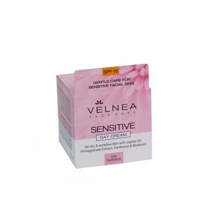VELNEA Дневен крем за чувствителна кожа на лице spf 15, 50 мл