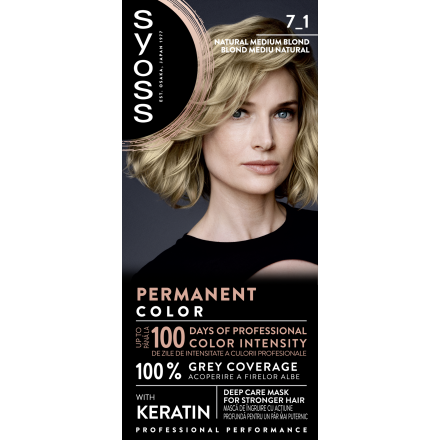 SYOSS COLOR Боя за коса 7-1 Natural Medium Blond