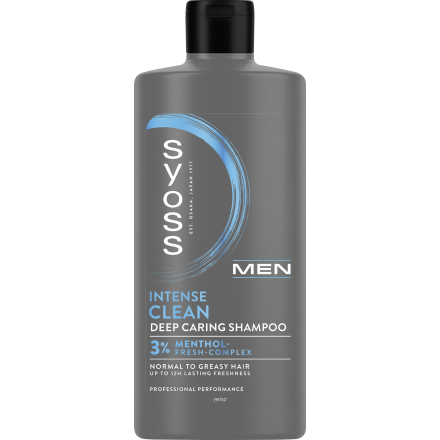 SYOSS MEN CLEAN & COOL Мъжки шампоан чистота и свежест за нормална към мазна коса, 440 мл.
