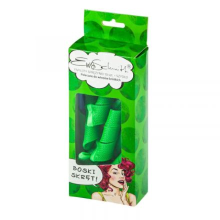 EWA SCHMITT Комплект спираловидни ролки за коса с кука, 10 бр.