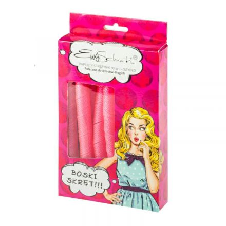 EWA SCHMITT Комплект спираловидни ролки за коса с кука Zenner, 10 бр.