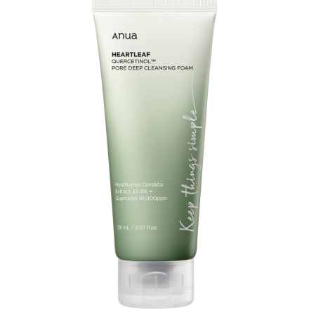ANUA Heartleaf Quercetinol Pore Дълбоко почистваща пяна за лице, 150мл