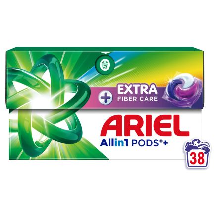 ARIEL PODS+ Fiber Care Капсули за пране, 38 пранета