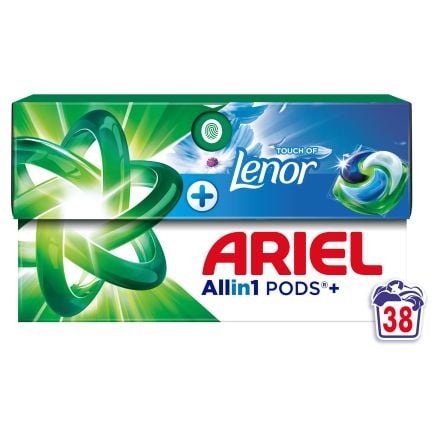 ARIEL PODS+ Touch of Lenor Unstoppables Капсули за пране, 38 пранета