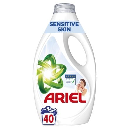 ARIEL Sensitive Skin Течен перилен препарат, 40 пранета