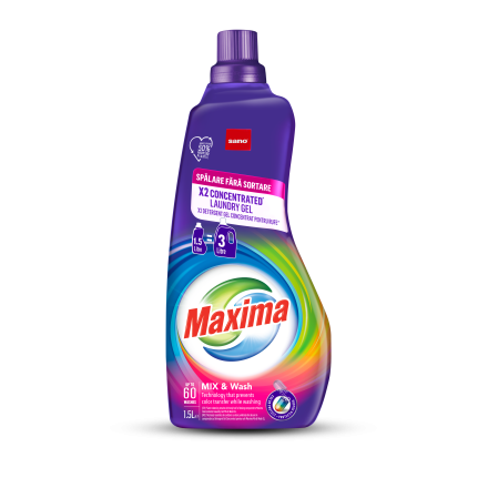 SANO Maxima Mix&Wash Концентриран гел за пране, 60 пранета