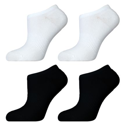 HAPPY FOOTTOPIA PREMIUM Терлици бамбук бял, черен, 43-46, 2 чифта