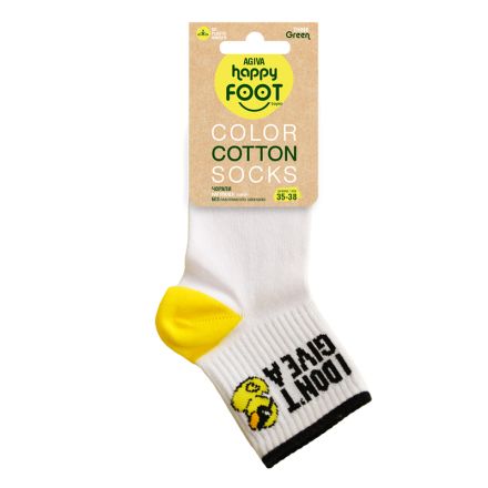 HAPPY FOOTTOPIA COLLEGE I DON'T Пате къс конч памук 35-38, 1 чифт