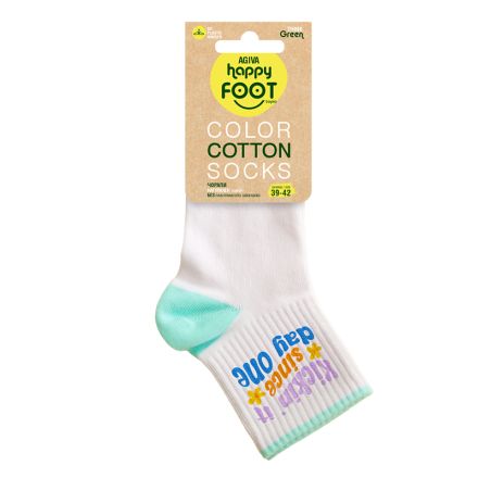 HAPPY FOOTTOPIA COLLEGE KICKING DAY   Къс конч памук  39-42, 1 чифт