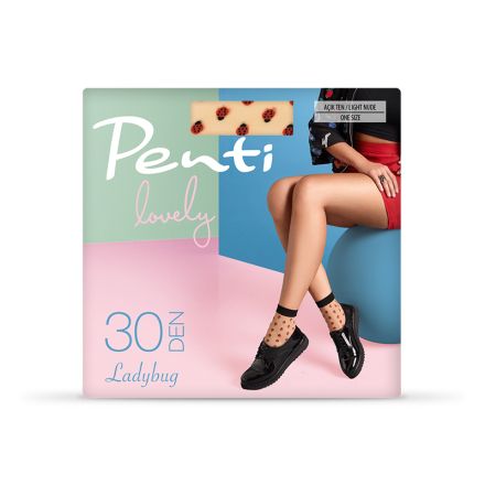 PENTI Къси чорапи с калинки 30 DEN