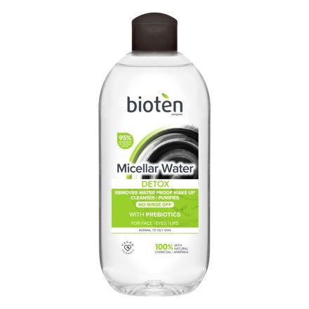 BIOTEN DETOX Мицеларна вода CHARCOAL, 400 мл.