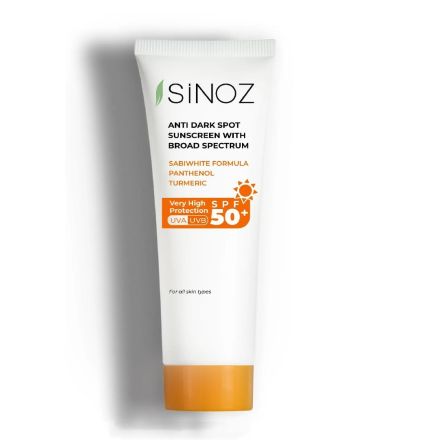 SINOZ Слънцезащитен крем за лице против пигментни петна Anti Dark Spot SPF 50+, 50 мл