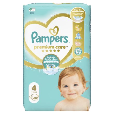 PAMPERS Premium Care Пелени S4, 68бр.