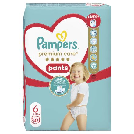 PAMPERS Premium Care Гащички S6,42 бр.