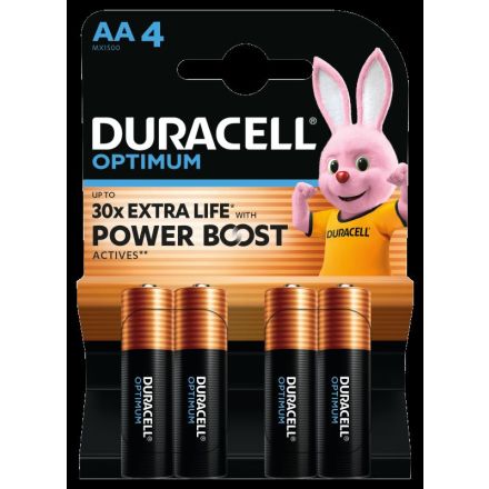 DURACELL Optimum AA Батерия, 4 бр.