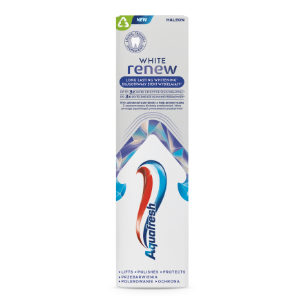 AQUAFRESH LONG LASTING WHITE RENEW, Паста за зъби, 75ml 