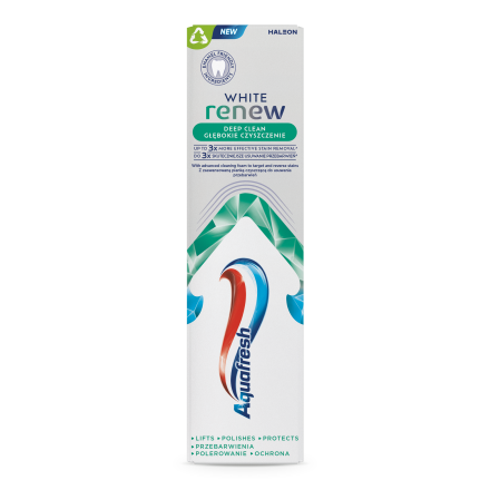 AQUAFRESH DEEP CLEAN WHITE RENEW, Паста за зъби, 75ml