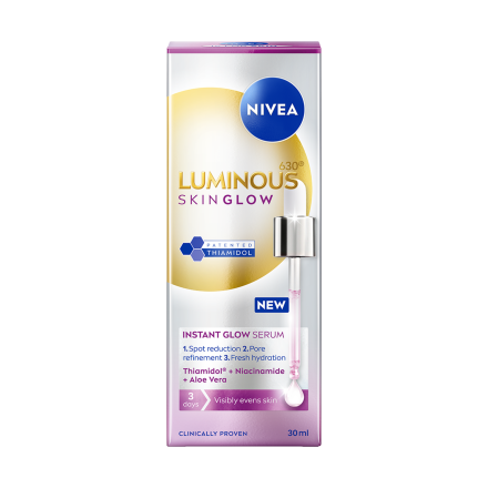 NIVEA Luminous Skin Glow, Серум за сияйна кожа, 30 ml
