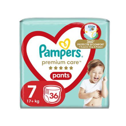 PAMPERS Premium Care Гащички S7, 36 бр.