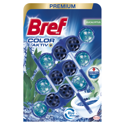 BREF BLUE AKTIV WC Ароматизатор за тоалетна евкалипт, 3х50гр.