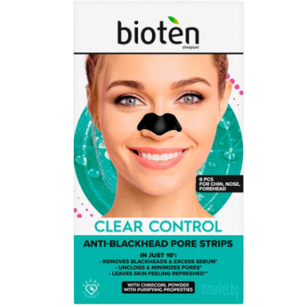 BIOTEN Почистващи ленти за нос, 6 бр.