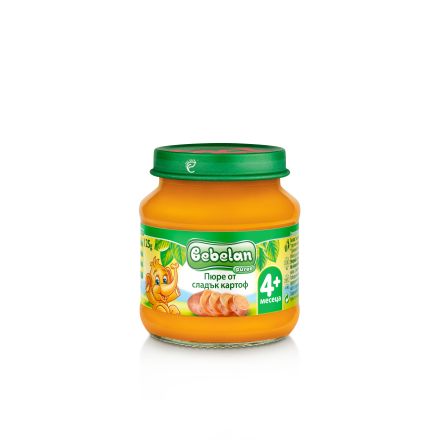 BEBELAN БИО пюре Сладък Картоф 4+м, 125г