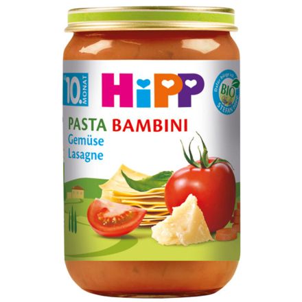 HIPP БИО ЛАЗАНЯ СЪС ЗЕЛЕНЧУЦИ 220г