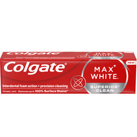  COLGATE MAX WHITE SUPERIOR CLEAN Паста за зъби, 75 мл.