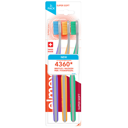  ELMEX SUPER SOFT 3PACK Четка за зъби 