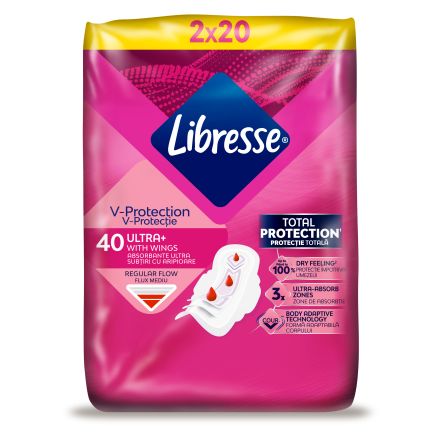 LIBRESSE Дамски превръзки ultra normal, 40 бр.