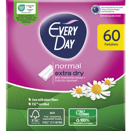 EVERYDAY EXTRA DRY Ежедневни превръзки 40+20 бр.