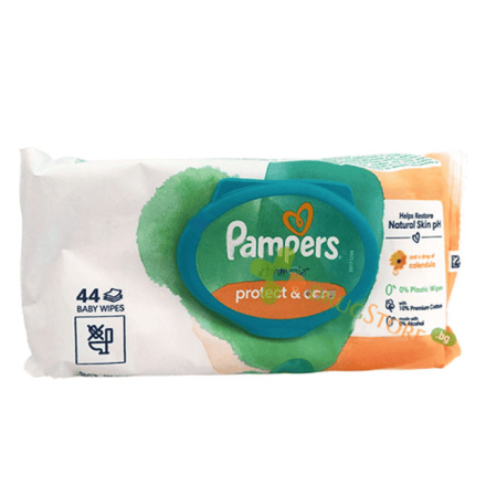 PAMPERS HARMONIE PROTECT&CARE Мокри кърпички, 44бр.