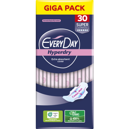 EVERYDAY HYPERDRY SUPER  Дамски превръзки, 30бр.